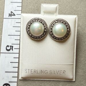 Sterling Silver Pearl Earrings